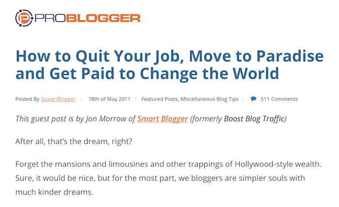 How to Quit Your Job - Problogger